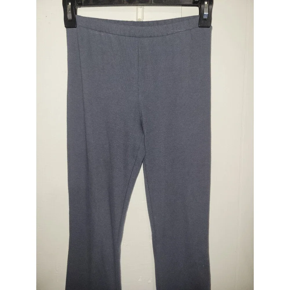 Girl's Gray Casual Flare Leggings Pants AH49